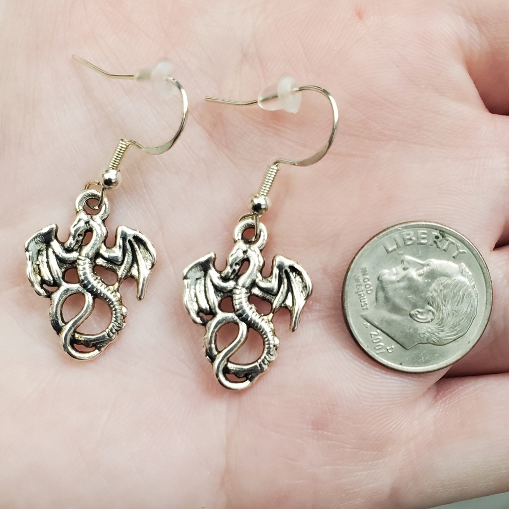 Gold Dragon Earrings